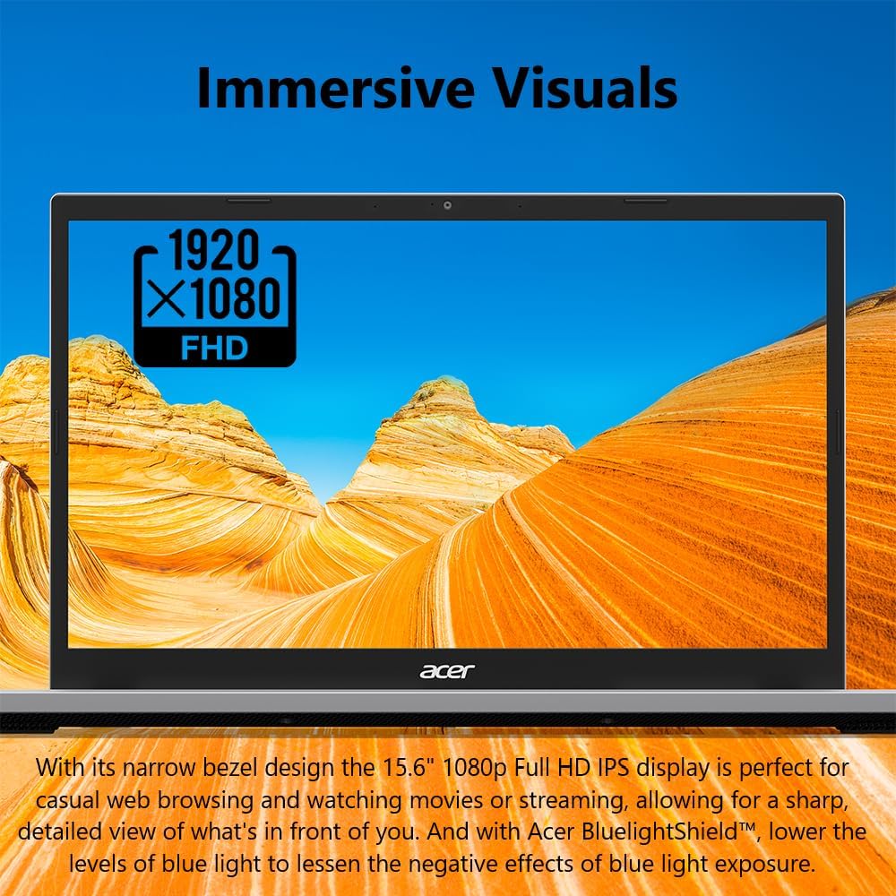 Acer Aspire Go 15 AI Ready Laptop | 15.6" FHD (1920 x 1080) IPS Display | AMD Ryzen 7 7730U | AMD Radeon Graphics | 16GB DDR4 | 512GB PCIe Gen4 SSD | Wi-Fi 6 | Windows 11 Home | AG15-42P-R9FW - Image 11