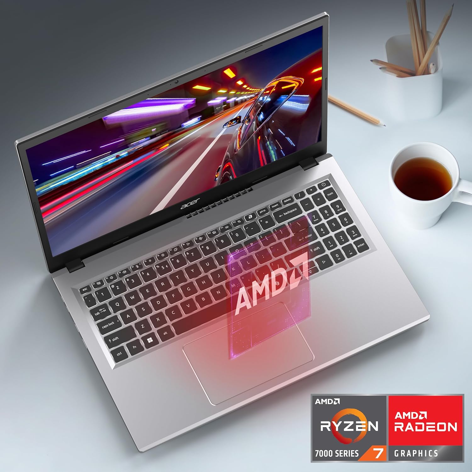 Acer Aspire Go 15 AI Ready Laptop | 15.6" FHD (1920 x 1080) IPS Display | AMD Ryzen 7 7730U | AMD Radeon Graphics | 16GB DDR4 | 512GB PCIe Gen4 SSD | Wi-Fi 6 | Windows 11 Home | AG15-42P-R9FW - Image 10